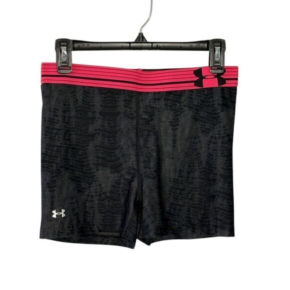 Under Armour gray/hot pink compression shorts - M - 🙂3/$15 - Picture 1 of 7